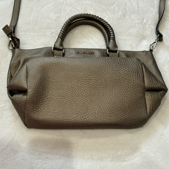 SAM & LIBBY Brown Metallic Crossbody Bag Purse - Picture 6 of 10